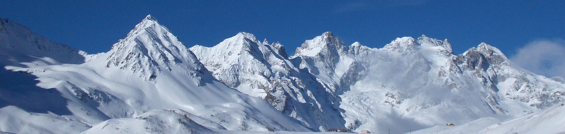 Le massif de la Meije vu du col du Lautaret